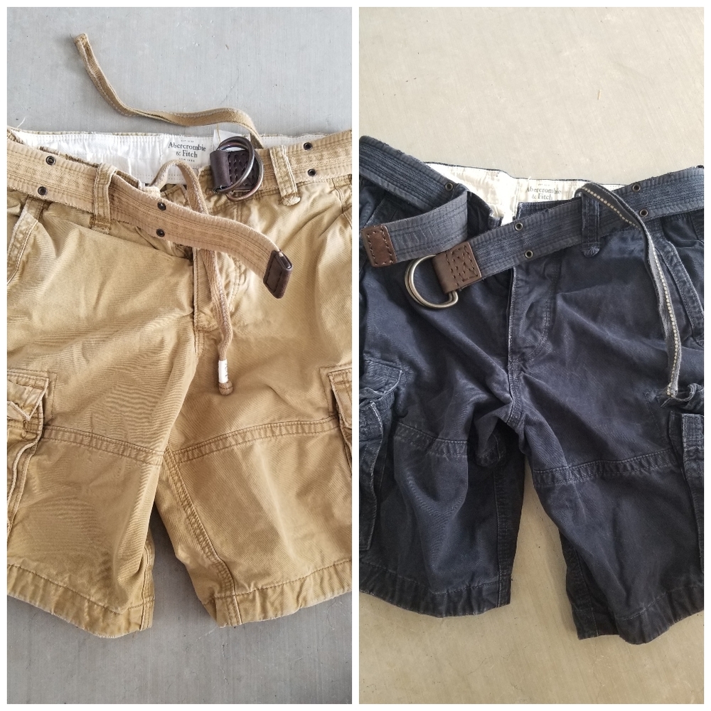 Abercrombie and Fitch men's cargo shorts